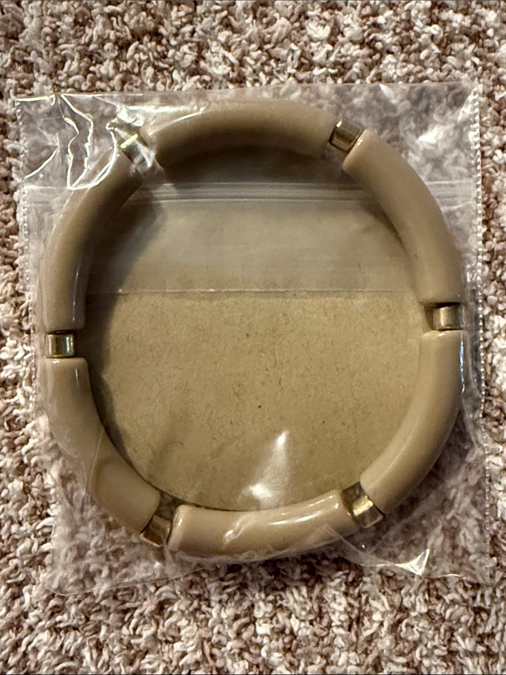 Beige Chunky Segment Bracelet - Women Accessories